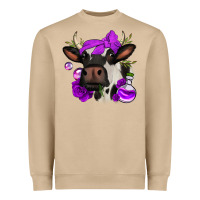 Halloween Roses Cow Heavyweight Sweatshirt | Teevron