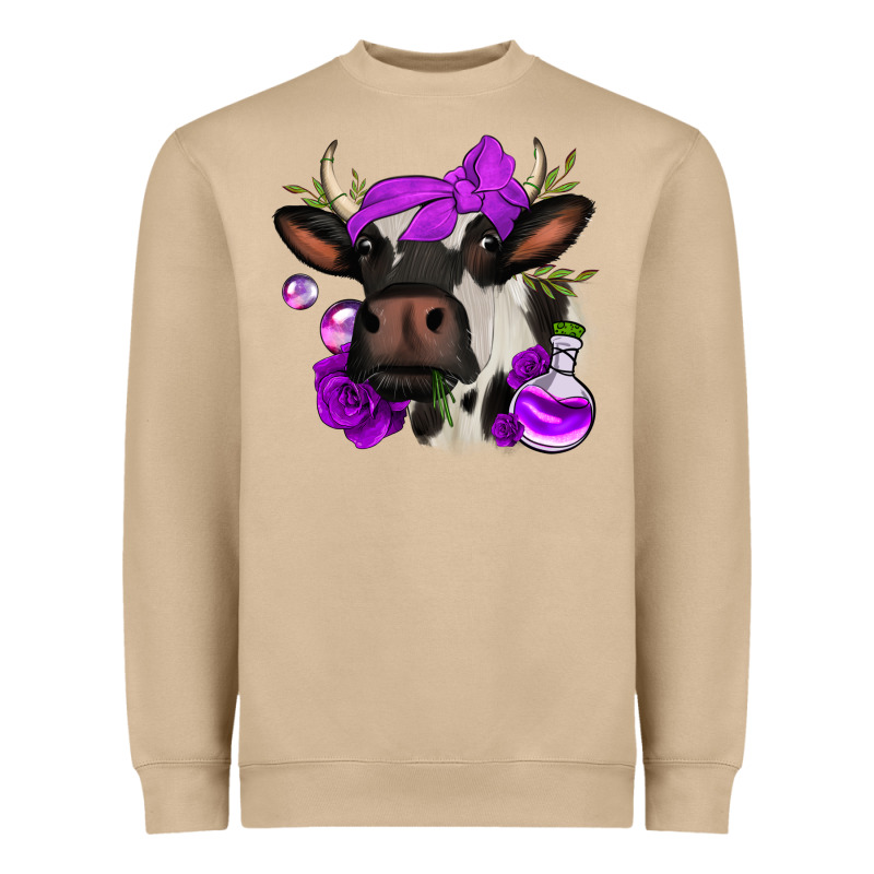 Halloween Roses Cow Heavyweight Sweatshirt by Jasminsmagicworld | Teevron