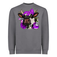 Storm halloween roses cow Heavyweight Sweatshirt - Jasminsmagicworld