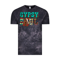Cloud Black western gypsy soul horse roses serape aztec leopard Vintage Tee - Artiststas