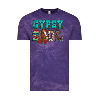Cloud Purple western gypsy soul horse roses serape aztec leopard Vintage Tee - Artiststas