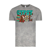 Cloud Rock western gypsy soul horse roses serape aztec leopard Vintage Tee - Artiststas
