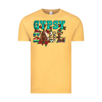 Vintage Mustard western gypsy soul horse roses serape aztec leopard Vintage Tee - Artiststas