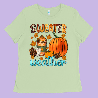 Bonfires Flannels S'mores Campfires And Pumpkins Ladies Tee Designed By Zillion Design Studio