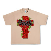 Burro faith floral cross Urban Heavy Tee - NancyCooperArtShop