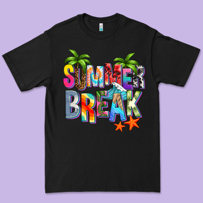 Summer Break Premium Tee Designed By Zillion Design Studio