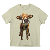Mossy heifer cow Heavy Core Tee - RanaPortraitStore