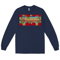 Navy chingona Long Sleeve Tee - JahusDesignShop