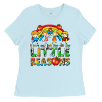 Baby Blue i love my job for all the little reasons Ladies Tee - texasbilliewilder