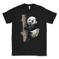 Black Giant Panda Classic Tee - LillyAllenDesigns