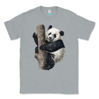 Heather Grey Giant Panda Classic Tee - LillyAllenDesigns