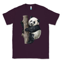 Plum Giant Panda Classic Tee - LillyAllenDesigns