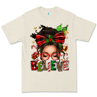 Bone christmas believe afro messy bun Premium Tee - texasbilliewilder