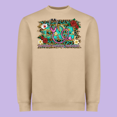 Certified Nursing Assistant Cna Nurse Heavyweight Sweatshirt Designed By Barkaloodesign