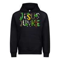 Black Jesus junkie St. Patrick's Urban Hoodie - CowGirlArtShop