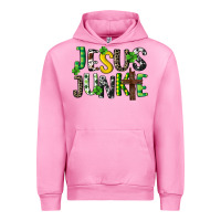 Fuchsia Pink Jesus junkie St. Patrick's Urban Hoodie - CowGirlArtShop