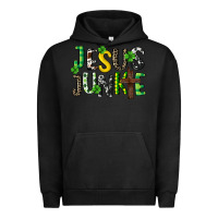 Pigment Black Jesus junkie St. Patrick's Urban Hoodie - CowGirlArtShop