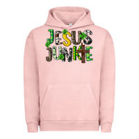Pigment Salmon Jesus junkie St. Patrick's Urban Hoodie - CowGirlArtShop