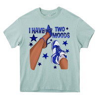 Arona I Have Two Moods Royal Blue Sneakers Afro Girl Heavy Core Tee - texasbilliewilder