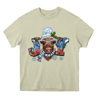 Mossy Christmas snow cow joy Heavy Core Tee - BarkalooDesign