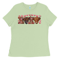 Matcha xoxo highland cows Ladies Tee - RanaPortraitStore