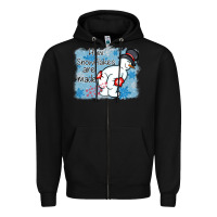 Black how snowflakes are made winter christmas Zipper Hoodie - MaliasSmallBusiness