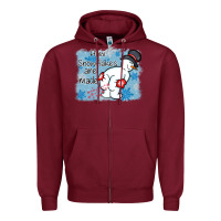 Burgundy how snowflakes are made winter christmas Zipper Hoodie - MaliasSmallBusiness