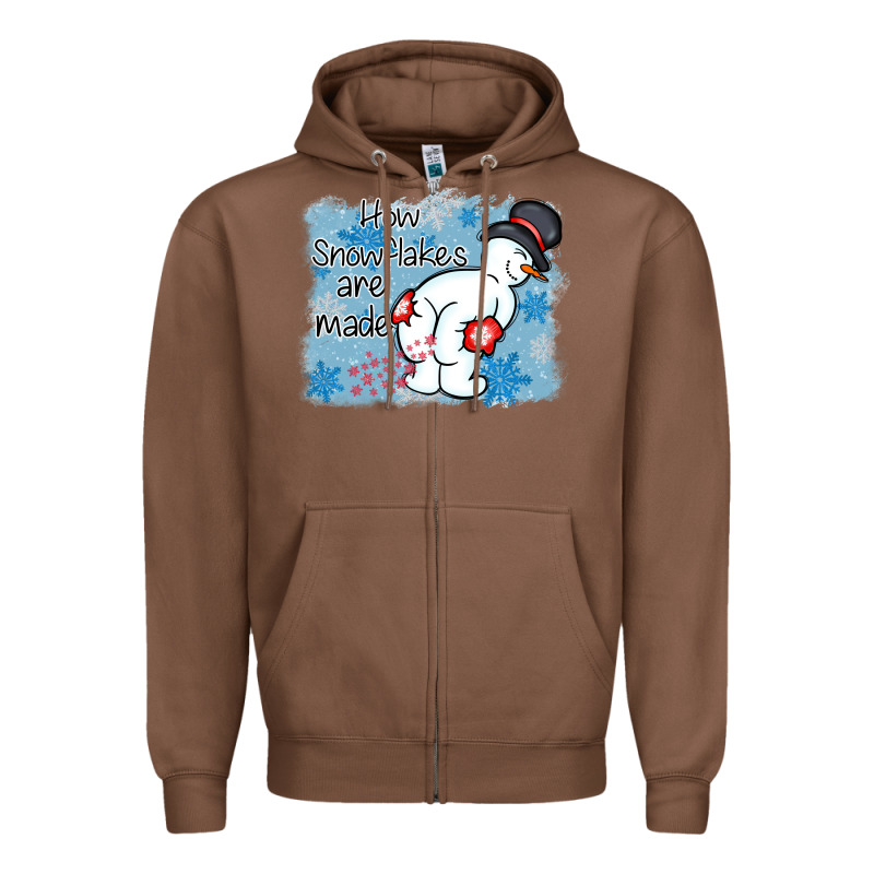 How Snowflakes Are Made Winter Christmas Zipper Hoodie by MaliasSmallBusiness | Teevron
