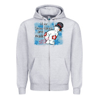 Heather Grey how snowflakes are made winter christmas Zipper Hoodie - MaliasSmallBusiness