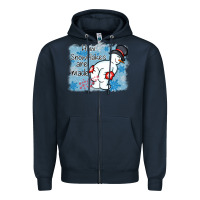 Navy how snowflakes are made winter christmas Zipper Hoodie - MaliasSmallBusiness