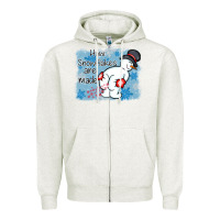 Oatmeal Heather how snowflakes are made winter christmas Zipper Hoodie - MaliasSmallBusiness