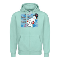 Seafoam how snowflakes are made winter christmas Zipper Hoodie - MaliasSmallBusiness