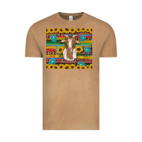 Vintage Camel goat sunflowers gemstones serape leopard glitter Vintage Tee - Artiststas