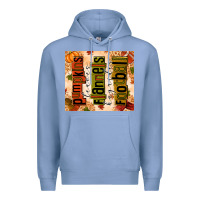 Colony Blue Pumpkins Leaves Flannels Hayrides Football Premium Hoodie - texasbilliewilder