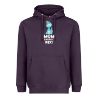 Plum Mommy Saurus Rex Mom Mom Gift Dino Heavyweight Hoodie - Bettercallsaul