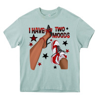 Arona I Have Two Moods Black and Red Sneakers Afro Girl Heavy Core Tee - texasbilliewilder