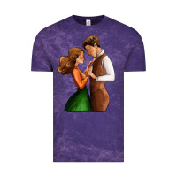 Cloud Purple valentines day couple Vintage Tee - AdoDesignShop