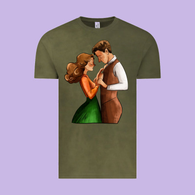 Valentines Day Couple Vintage Tee Designed By Adodesignshop