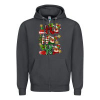 Smoke ho ho ho reindeer Zipper Hoodie - MaliasSmallBusiness
