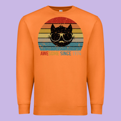 Awesome Since 1974 Premium Sweatshirt Designed By Bettercallsaul