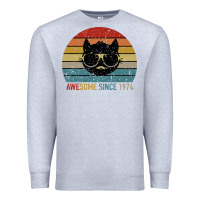 Heather Grey Awesome Since 1974 Premium Sweatshirt - Bettercallsaul