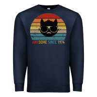 Navy Awesome Since 1974 Premium Sweatshirt - Bettercallsaul