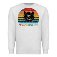 Oatmeal Heather Awesome Since 1974 Premium Sweatshirt - Bettercallsaul