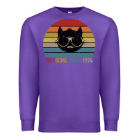 Purple Awesome Since 1974 Premium Sweatshirt - Bettercallsaul