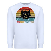 White Awesome Since 1974 Premium Sweatshirt - Bettercallsaul