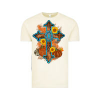Vintage Arctic thanksgiving cross pumpkin sunflower Vintage Tee - AdoDesignShop
