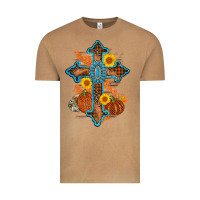Vintage Camel thanksgiving cross pumpkin sunflower Vintage Tee - AdoDesignShop