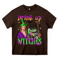 Chocolate Brown drink up witches Heavy Core Tee - Zillion Design Studio