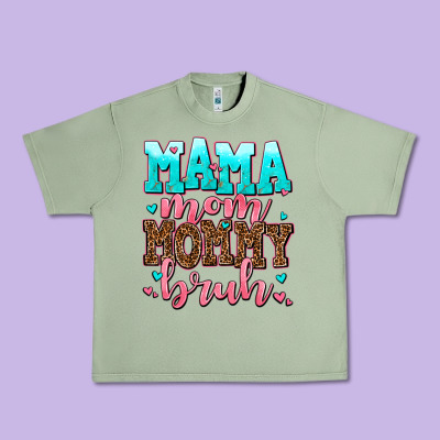 Mama Mom Mommy Bruh Urban Heavy Tee Designed By Adodesignshop