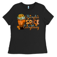 Black pumpkin spice everything Ladies Tee - Zillion Design Studio